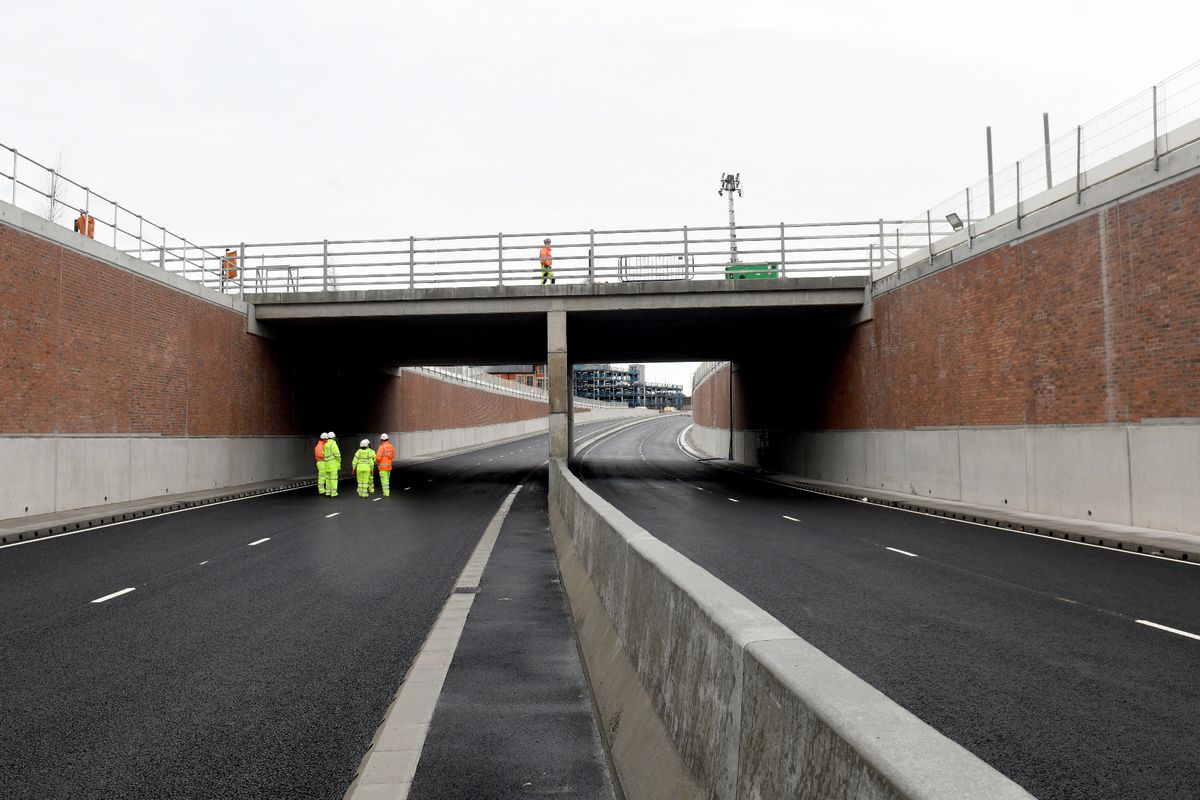 Drivers will soon be able to drive through the underpass