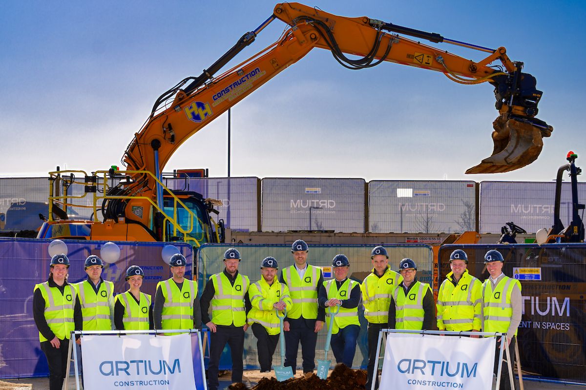 The groundbreaking ceremony at Bluebird Way in Brough
