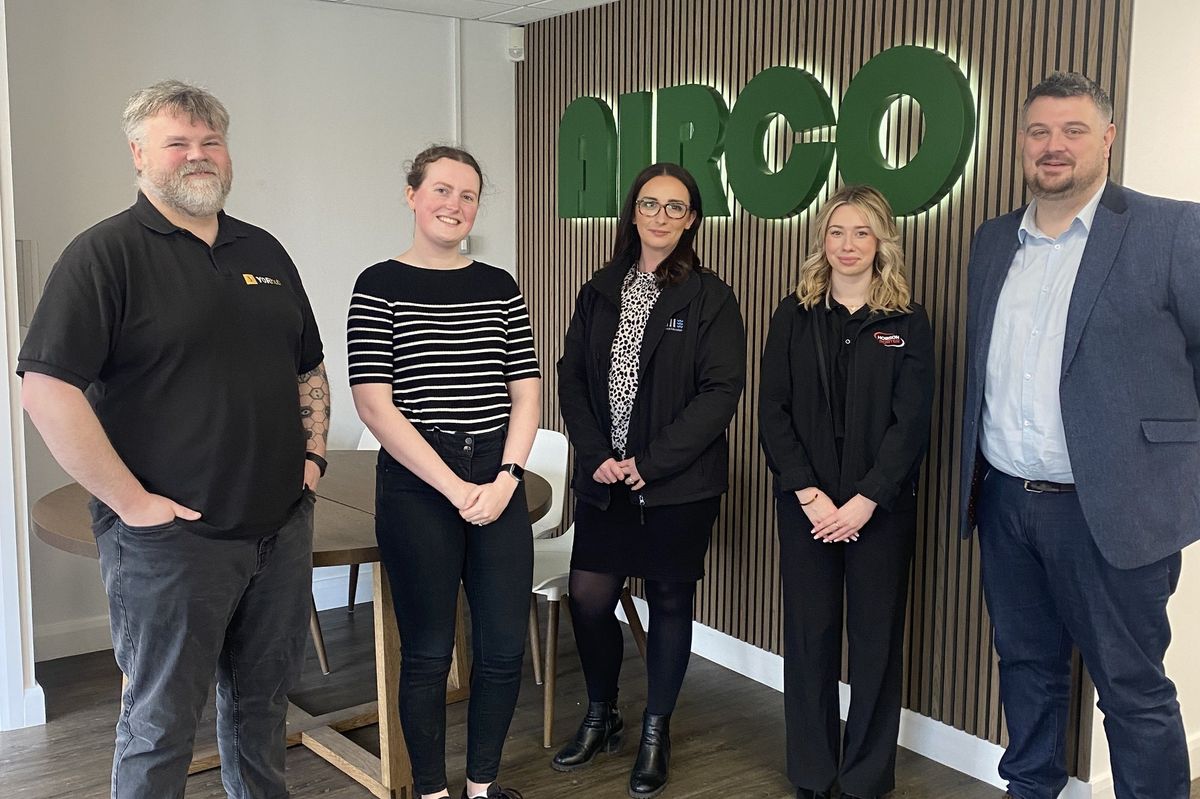 From left, Mike Raven from YORhub, Katy Robinson from East Riding of Yorkshire Council, Louise Greene from Hull Training & Adult Education, Ruby Acaster and Joe Booth, both from Hobson & Porter