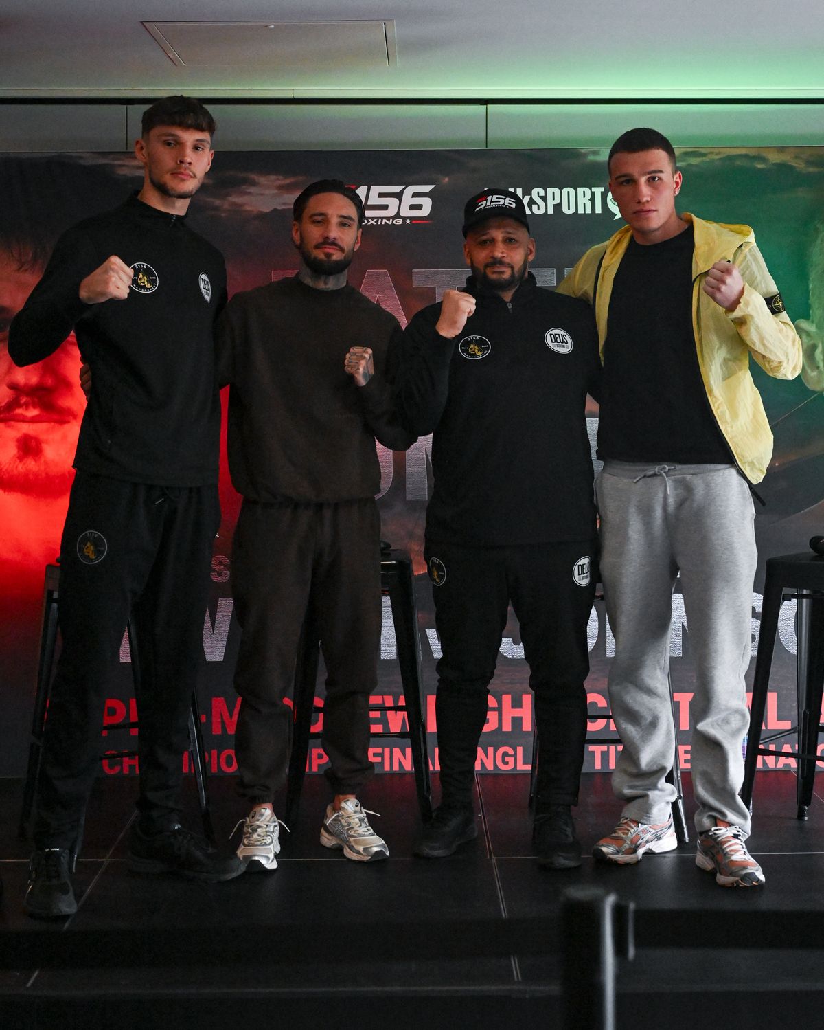 From left to right; Harry Powell, Lewis Sylvester, Curtis Woodhouse and Ted Jackson