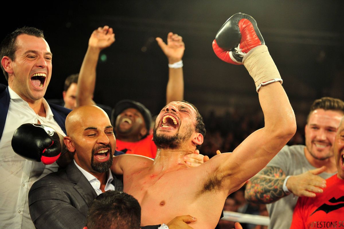 Curtis Woodhouse became British light-welterweight champion in 2014 after beating Darren Hamilton in Hull
