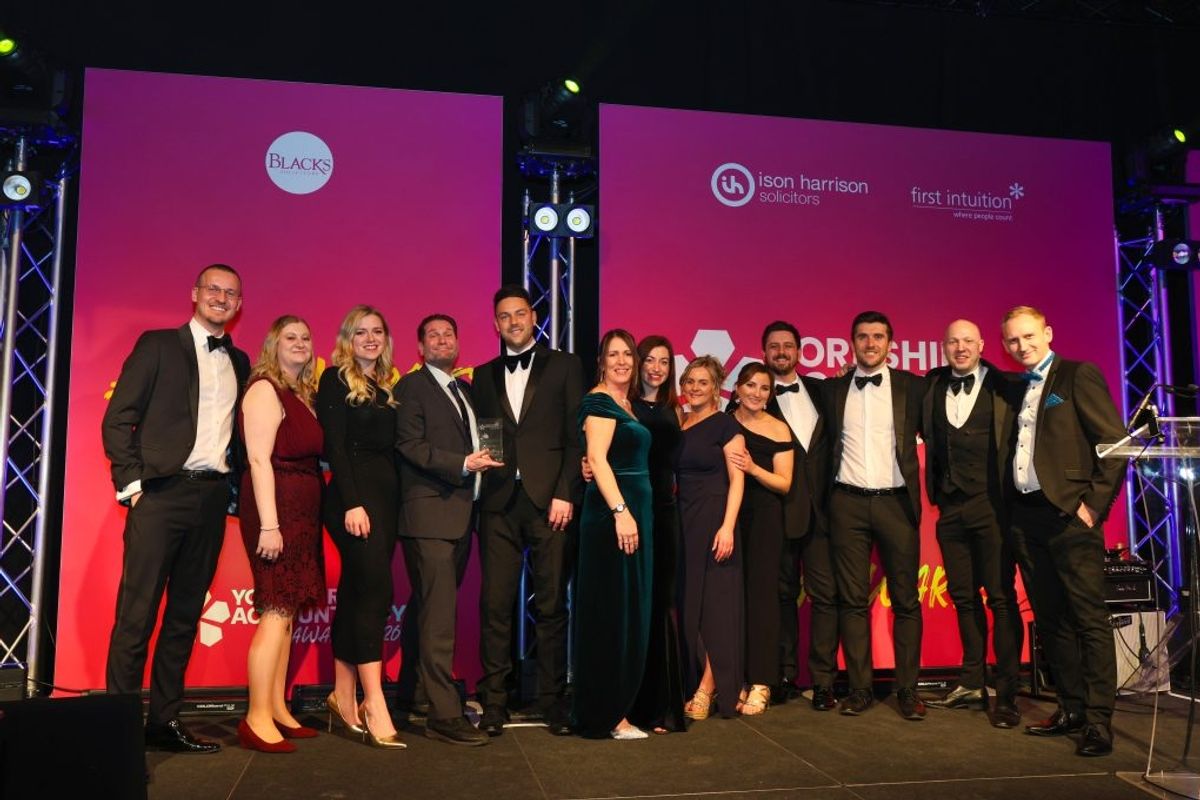 The Forrester Boyd team at the Yorkshire Accountancy Awards.