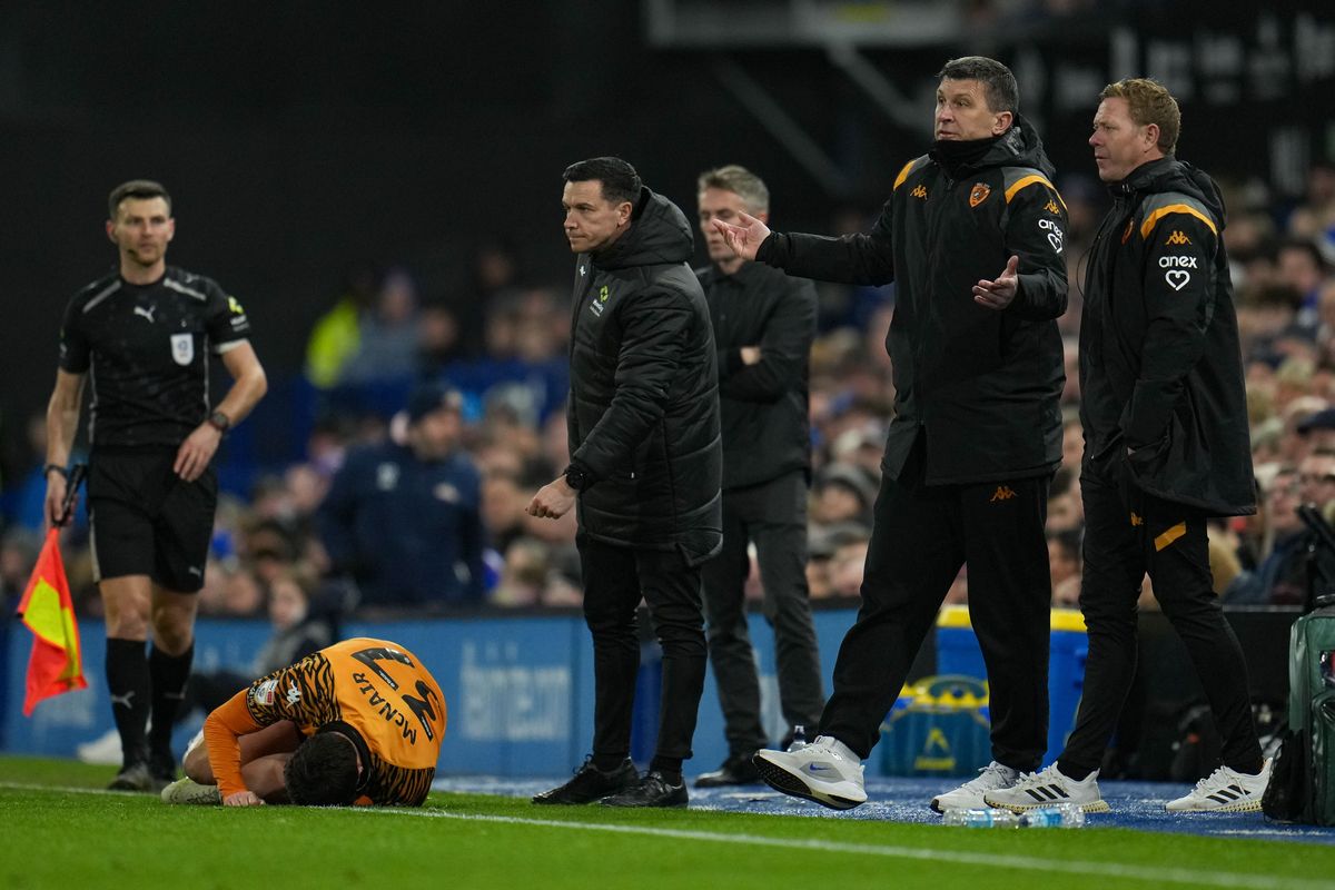 Sergej Jakirovic reacts after Paddy McNair was fouled at Portman Road in a challenge that went unpunished