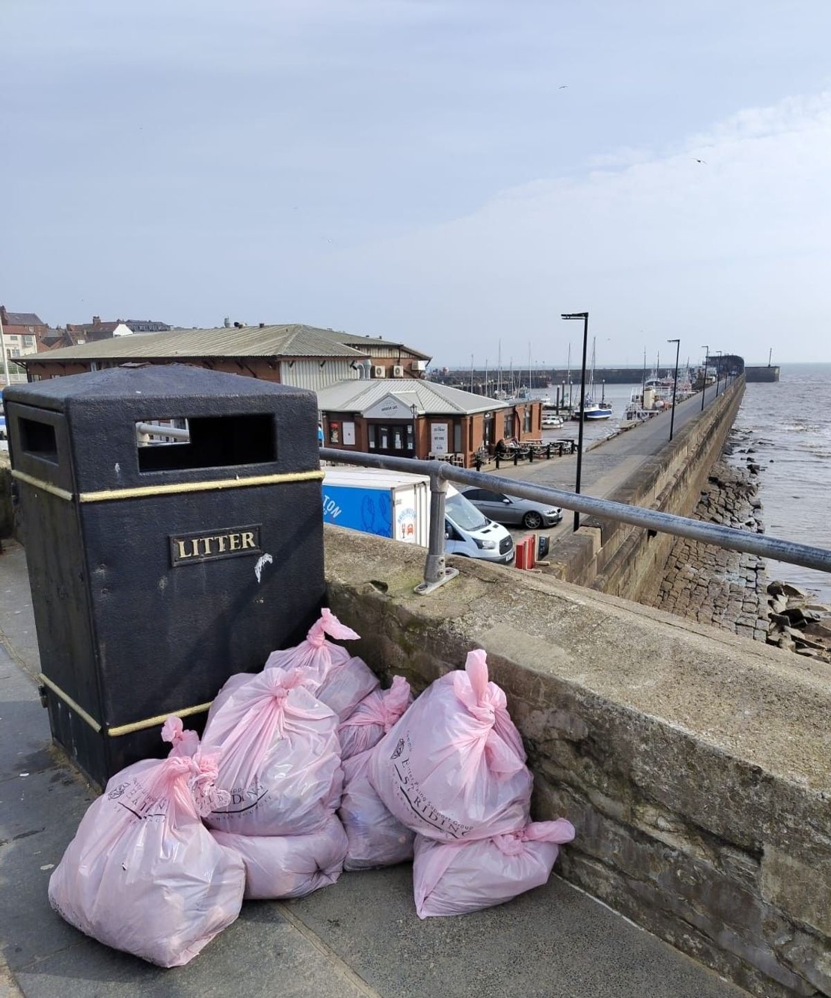 Bags of rubbish collected in Bridlington