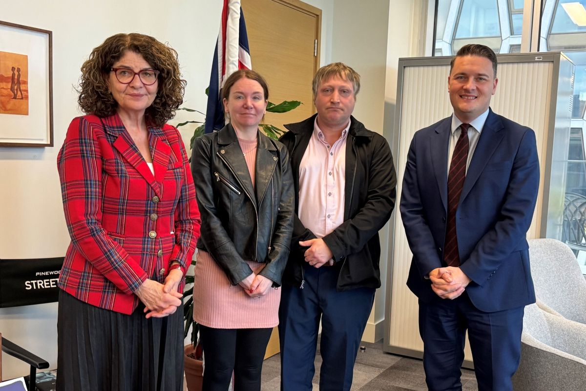 L-R: Dame Diana Johnson MP, Emma Story, John Story, Wes Streeting MP
