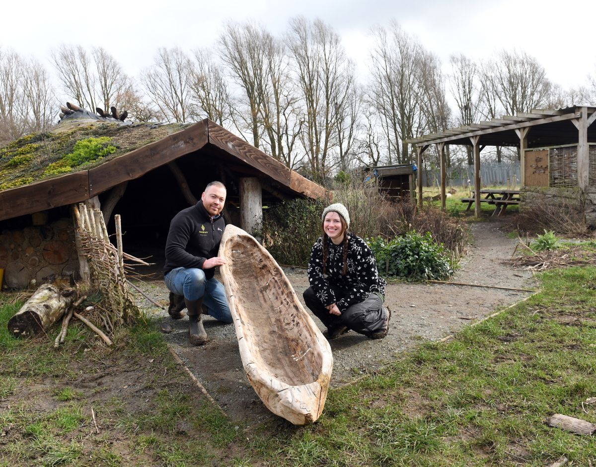 Colin Phillips, Youth Environment Education Worker and Anna Carter from Rewilding Youth
