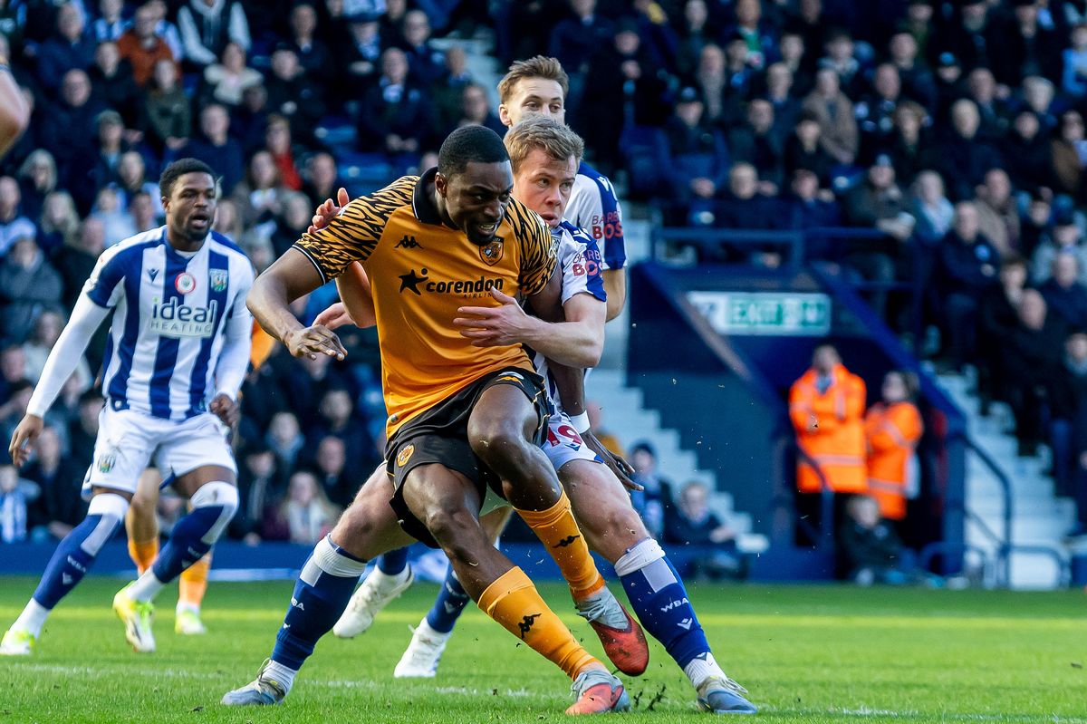 Hull City defender Semi Ajayi in action at West Brom