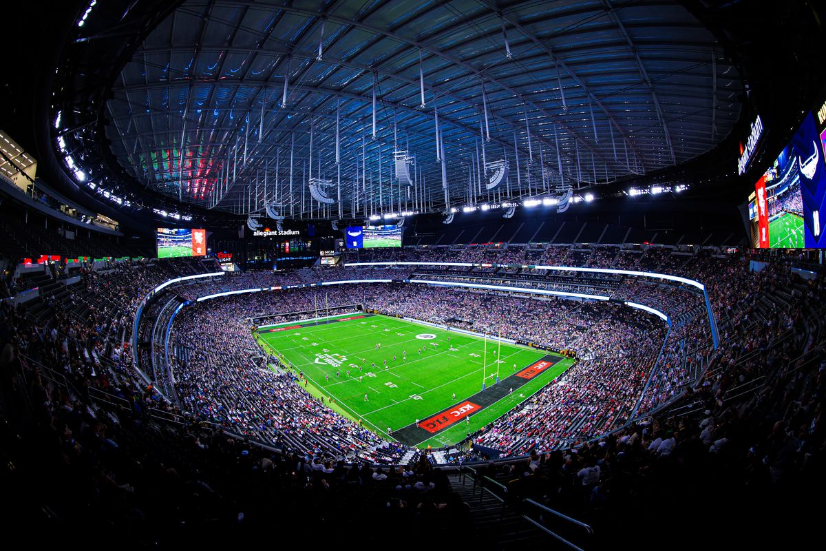 Allegiant Stadium saw a new record crowd for the rugby league blockbuster in Sin City this year.