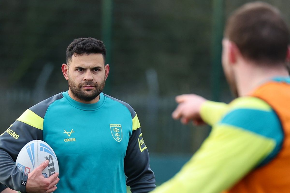 Rhyse Martin looking focussed during pre-season training.