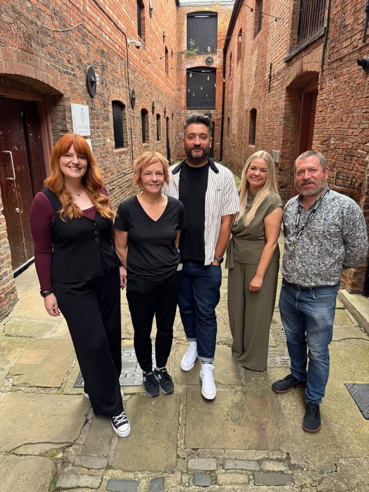 Freedom Team, from left, Katie Atkins, Lorna Fulton, Phil Hargreaves, Kathryn Biggin, Ian Morley