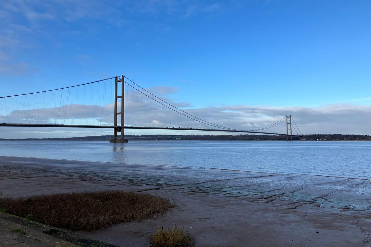 A general view of the Humber Bridge