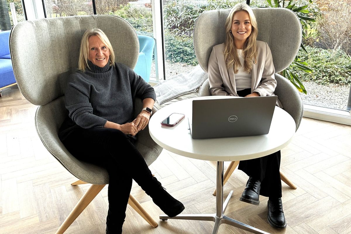 Humber Business Week chair Pat Coyle (left) and vice chair Paige McGowan.