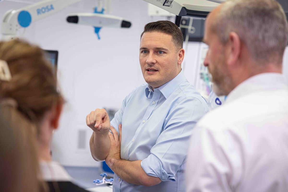 Health Secretary, Wes Streeting