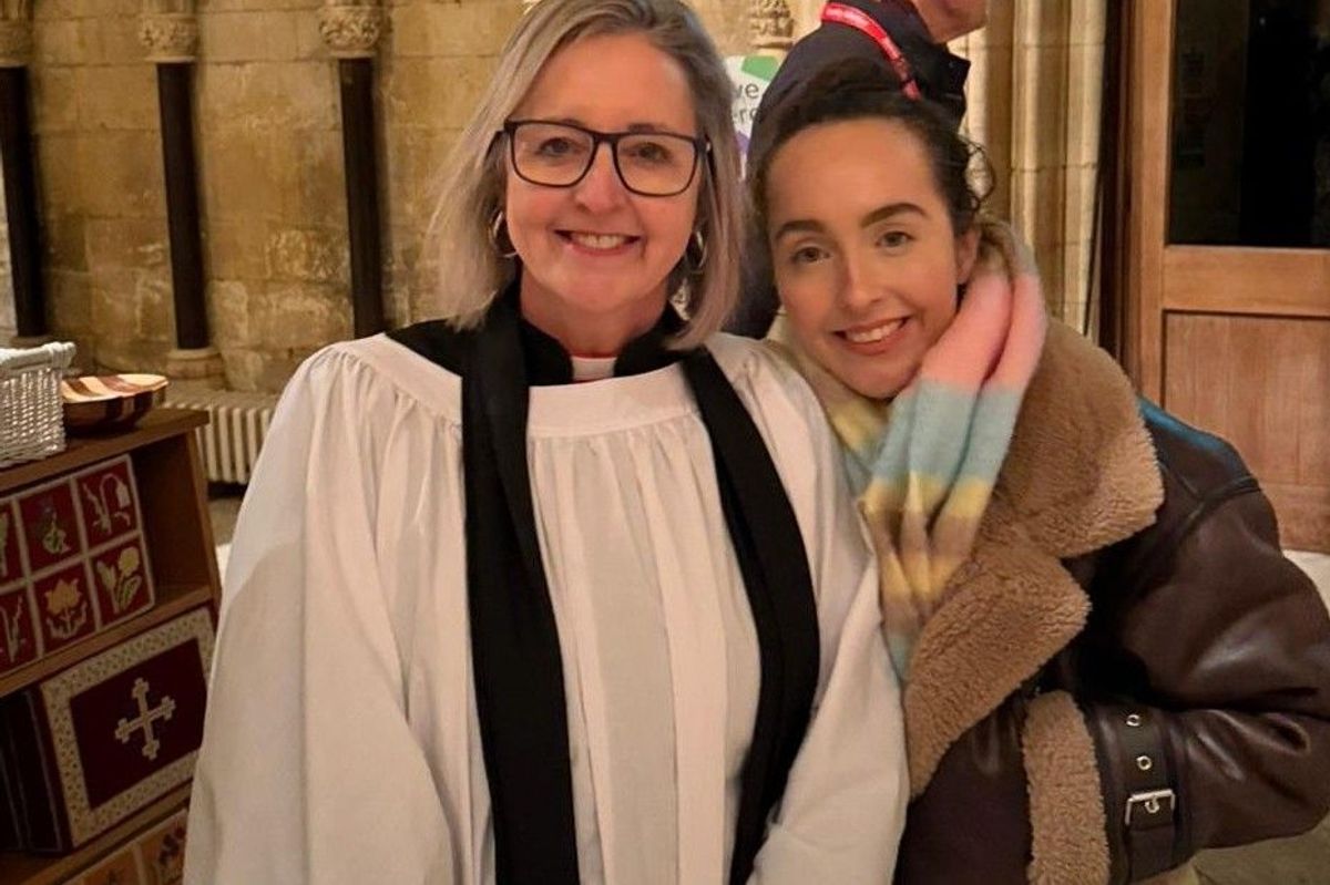 Eileen Wallis, left, mission priest at Beverley Minster, and her daughter, Lydia Murphy, are doing a 10,000ft charity skydive over Bridlington 