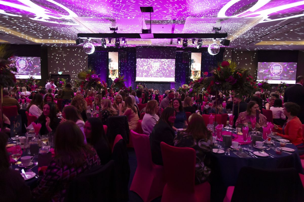 Packed room for the sold-out Ladies' Lunch in Hull