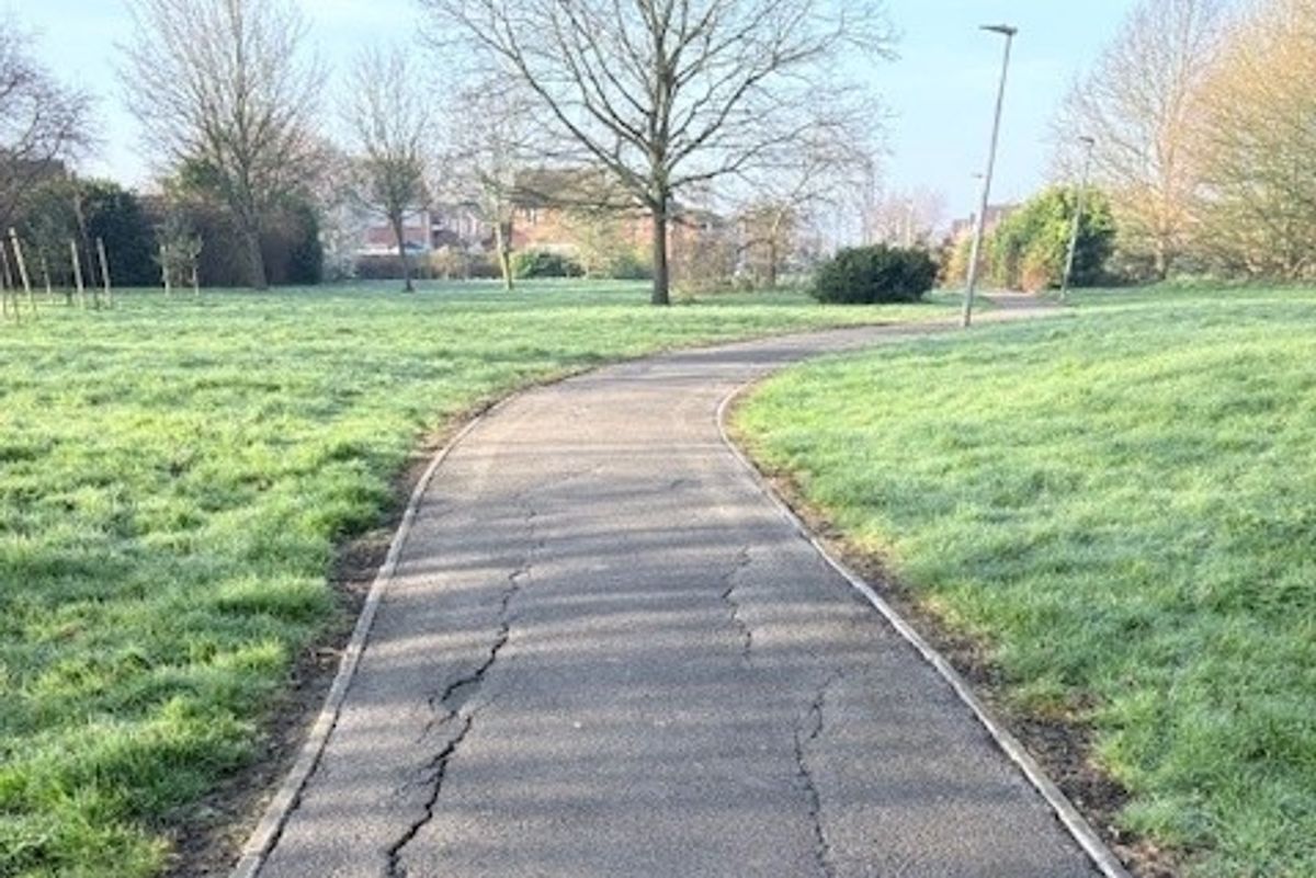 Cranberry Way, where footpath improvement works are set to take place