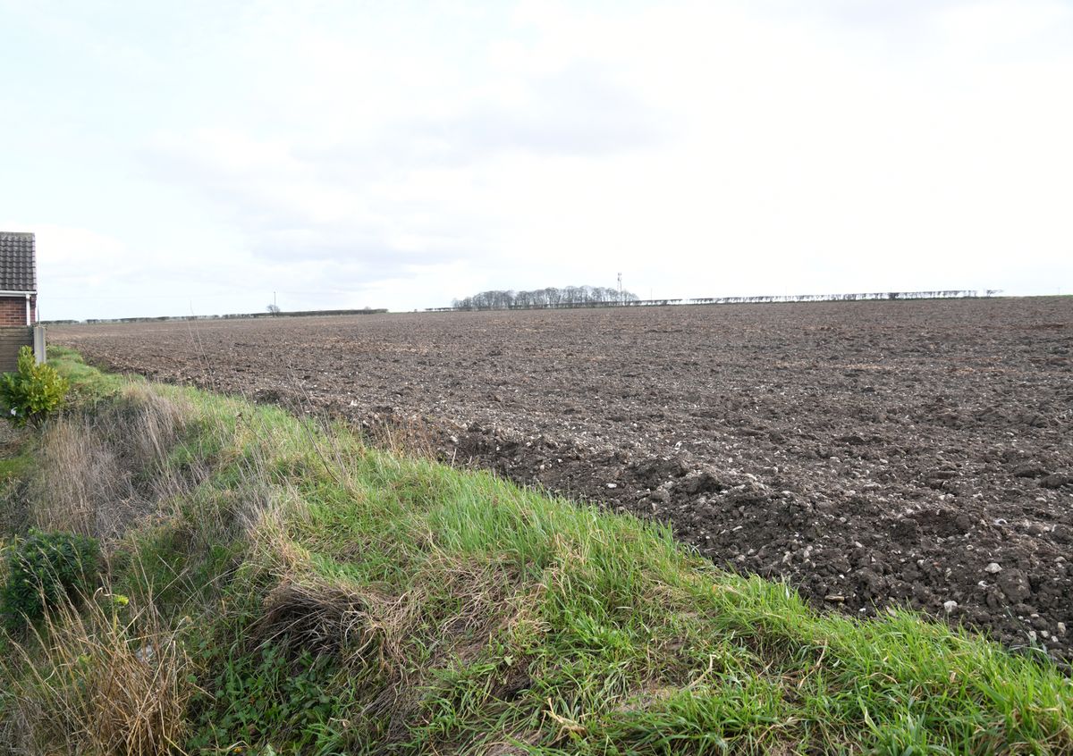 Part of the agricultural land, pictured in a past winter, where 196 homes were proposed off Barrow Road in Barton-Upon-Humber