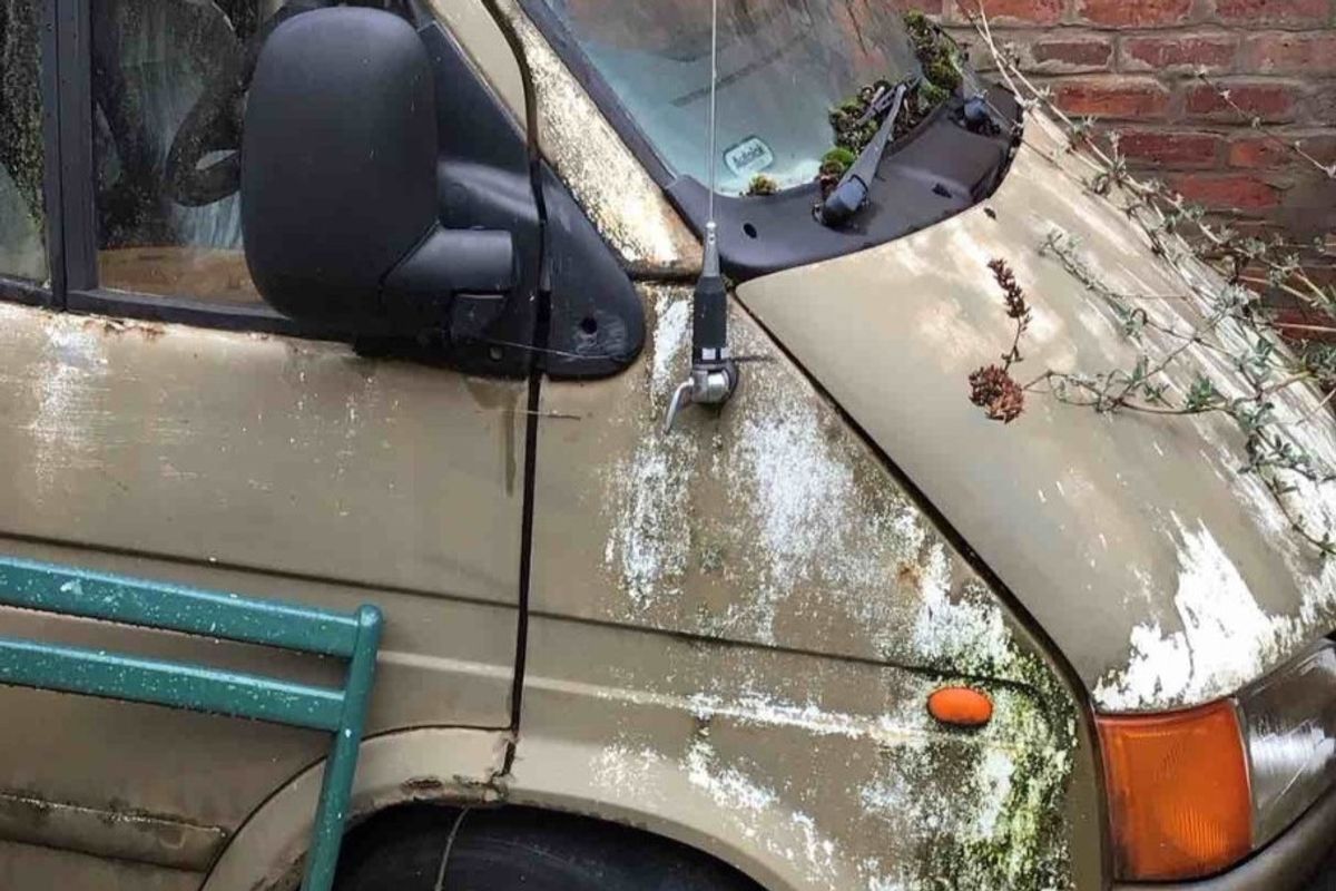 The van that was abandoned on land behind Quay Road, Bridlington