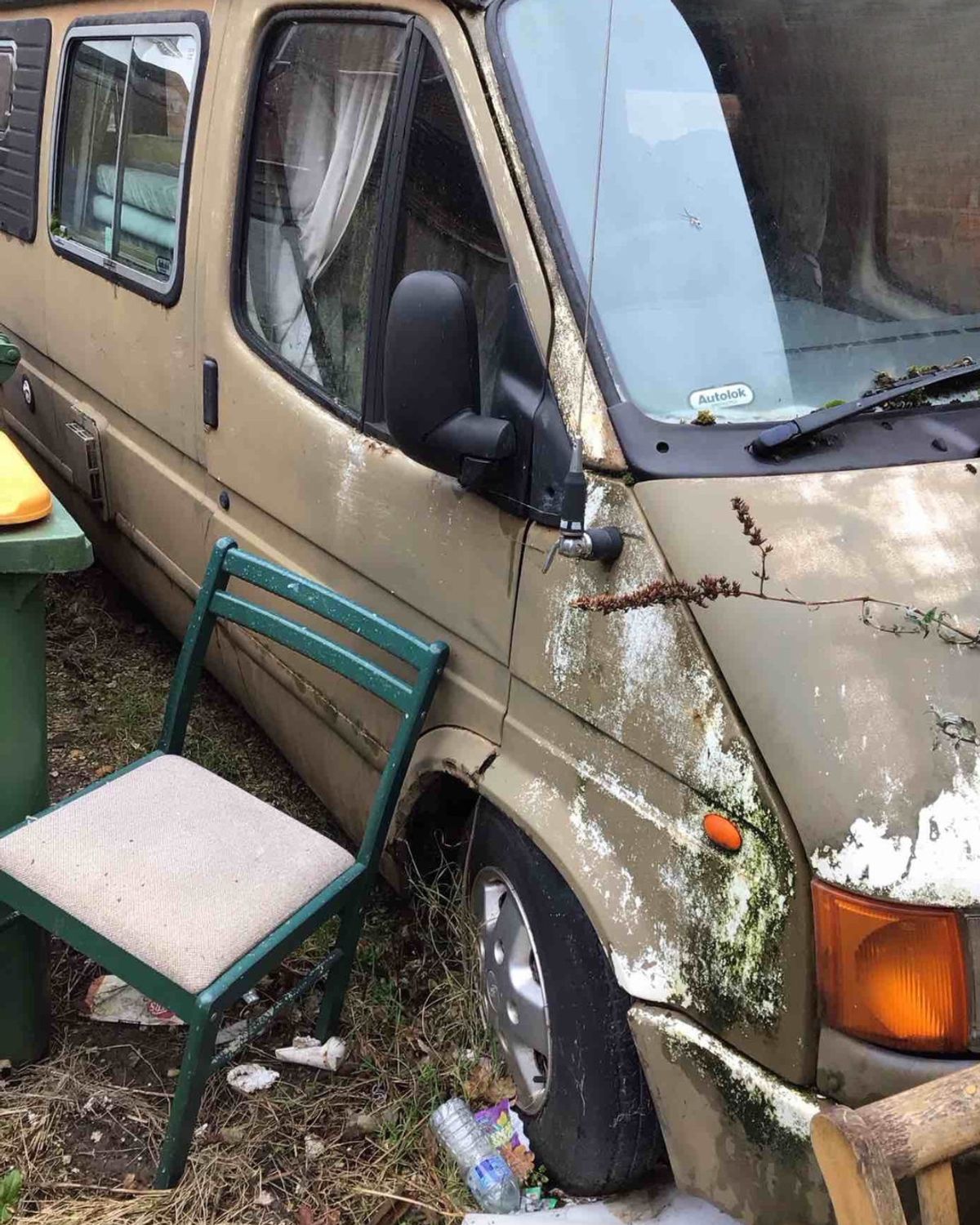 The van that was abandoned on land behind Quay Road, Bridlington