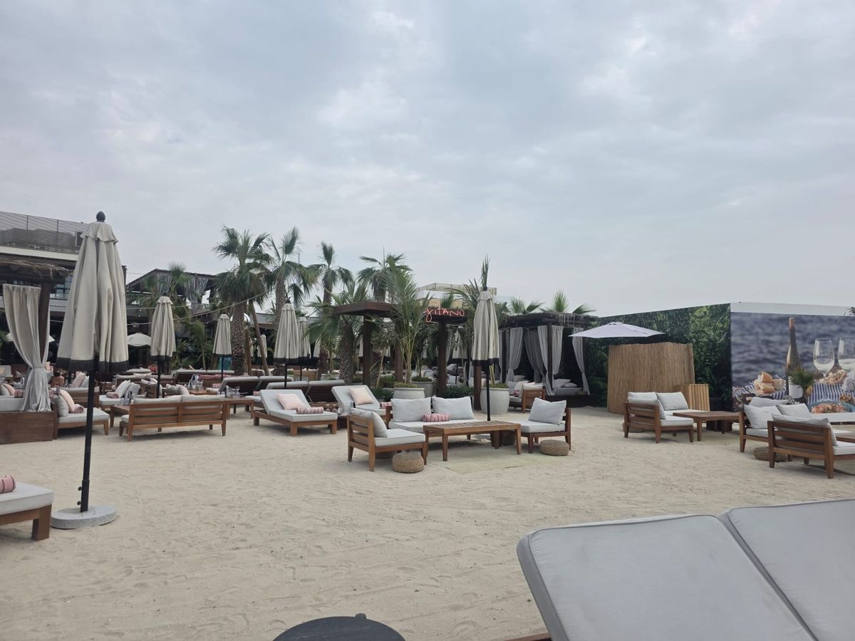 A beach in Dubai is eerily quiet as frightened tourists stay in their hotels