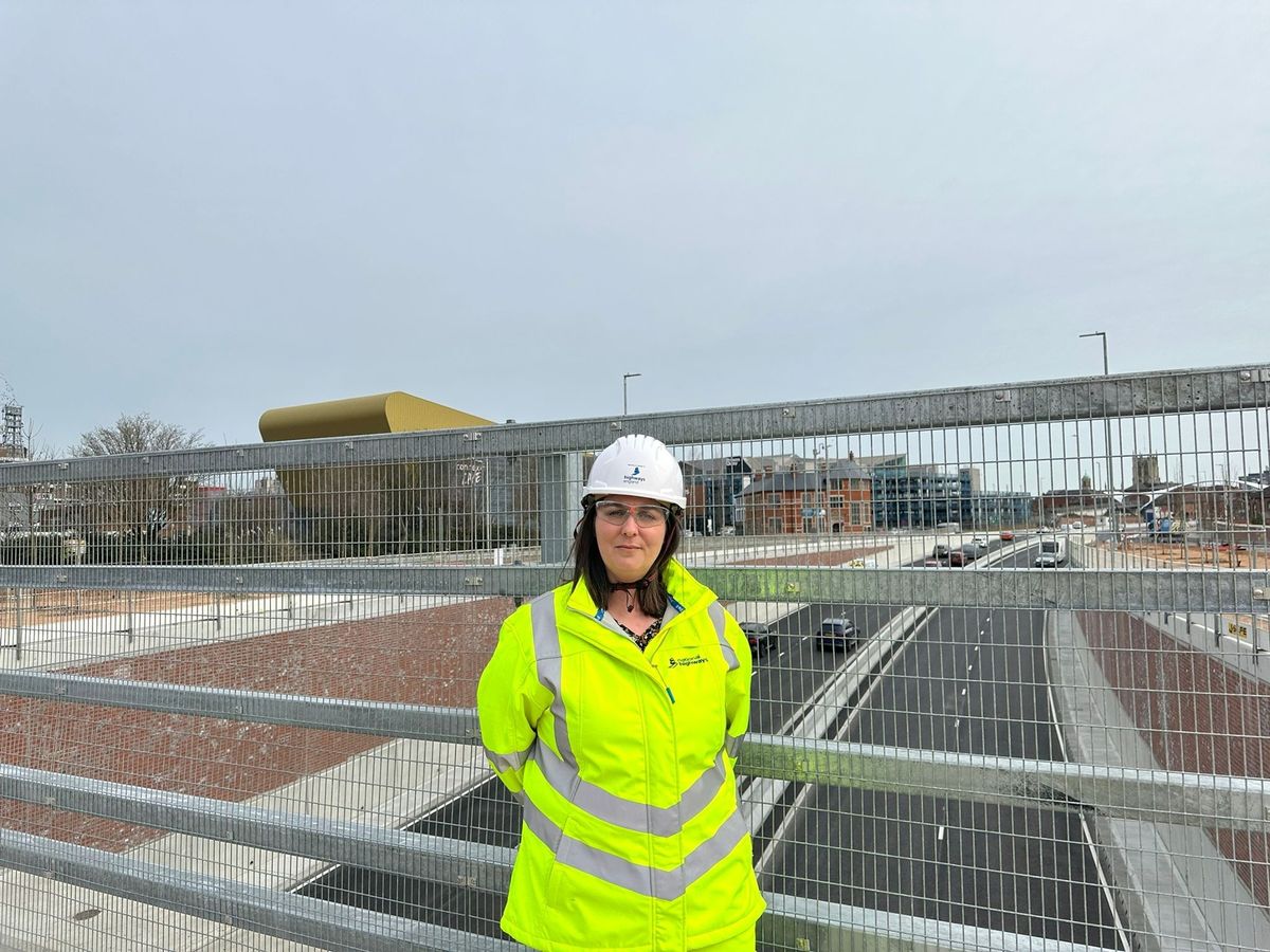Fran Oliver, Senior Project Manager on the new overpass