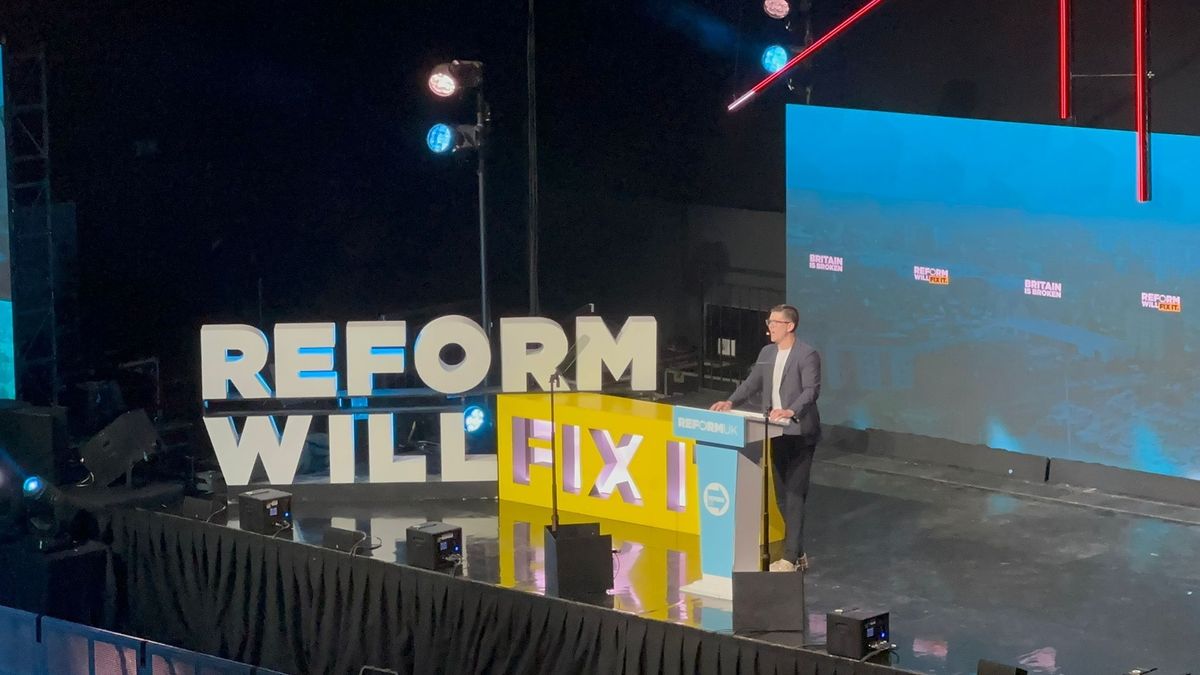 Luke Campbell at Reform UK's Connexin Live event