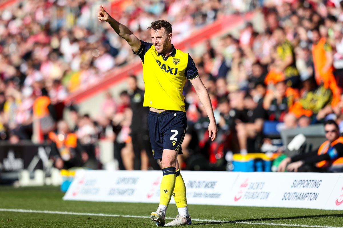 Sam Long of Oxford United during the Sky Bet Championship match between Southampton and Oxford United at St Mary's Stadium