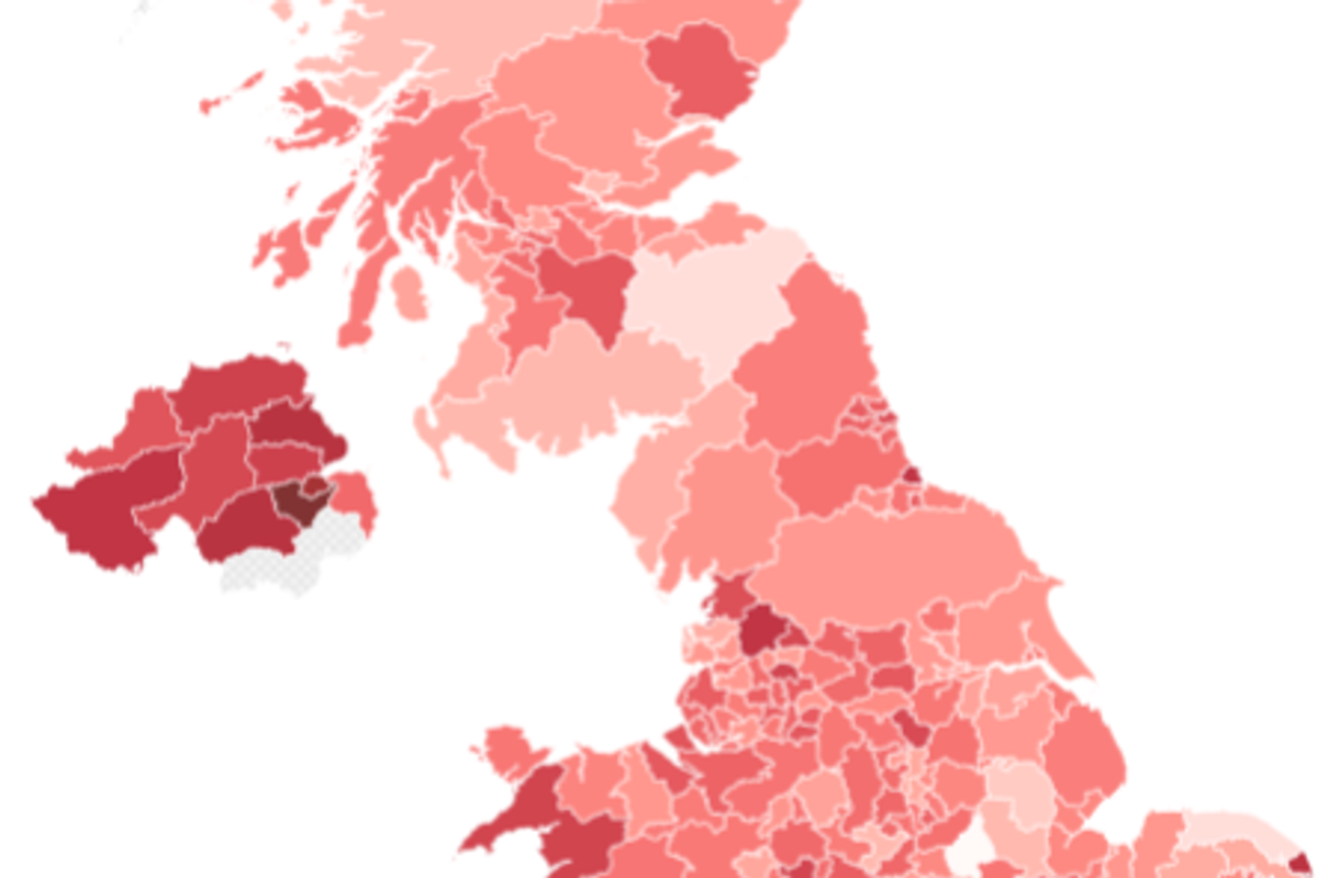 Our clickable map compares petrol prices across the UK