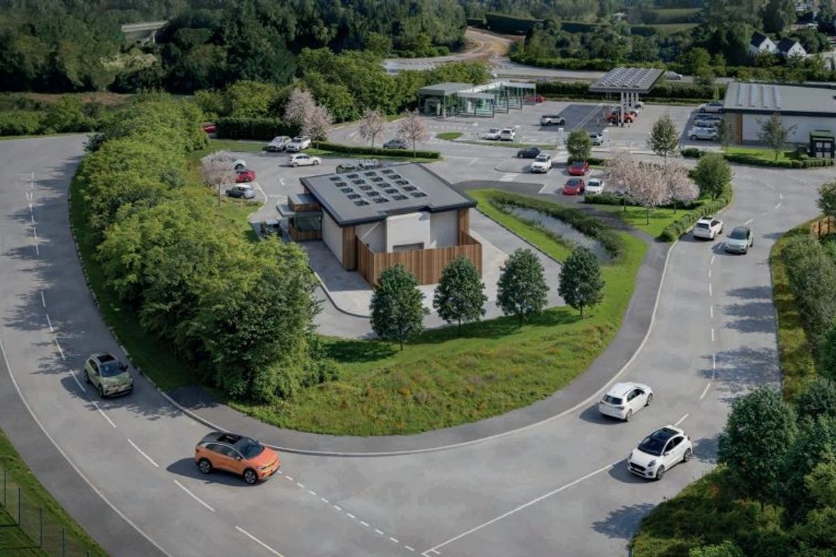 CGI of the proposed drive-thru coffee shop