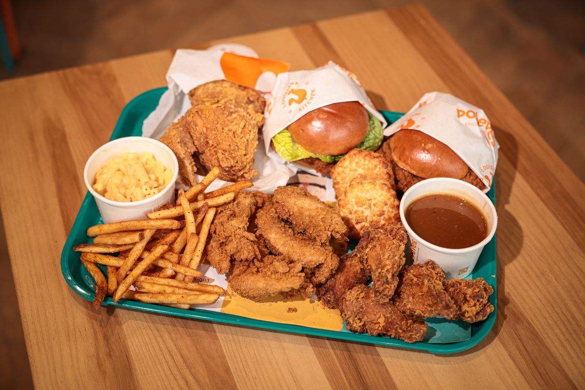 Popeye’s is a fast food outlet with a New Orleans influenced fried chicken menu