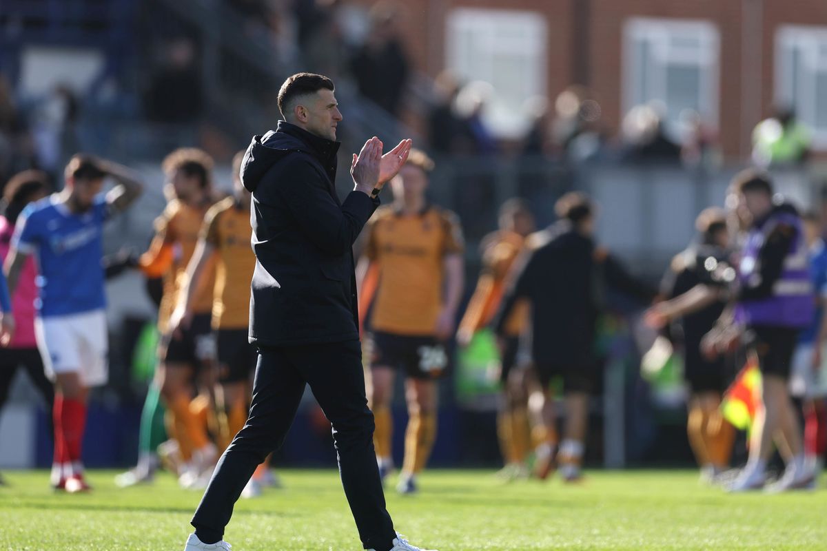Portsmouth manager John Mousinho was left unhappy with the manner of Hull City's goal on Saturday