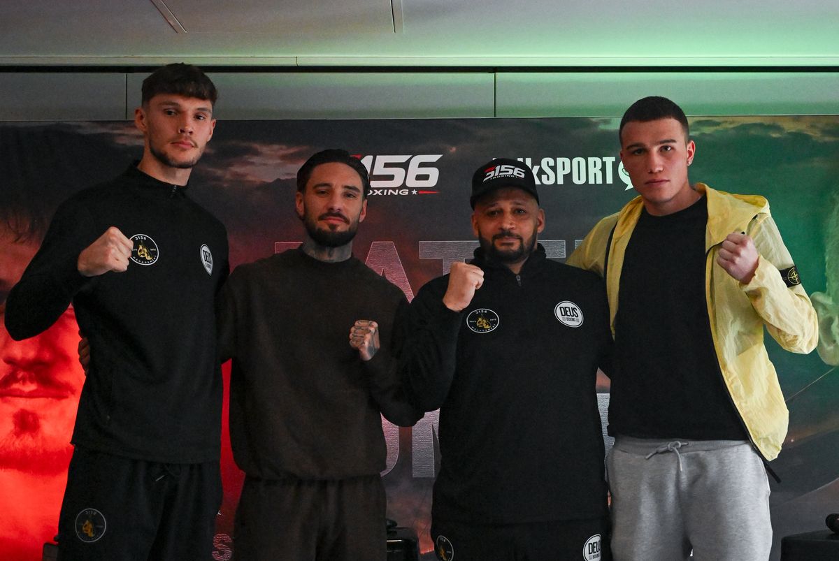 From left to right; Harry Powell, Lewis Sylvester, Curtis Woodhouse and Ted Jackson 