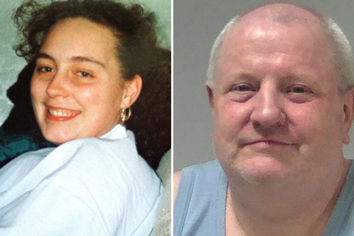 Missing woman Kellie Pratt (L) has been linked to the Suffolk Strangler (R)