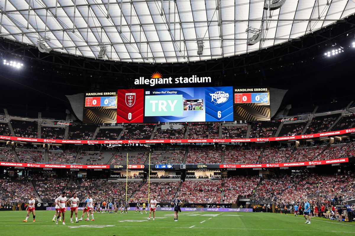 Over 45,000 were inside Allegiant Stadium in Las Vegas.
