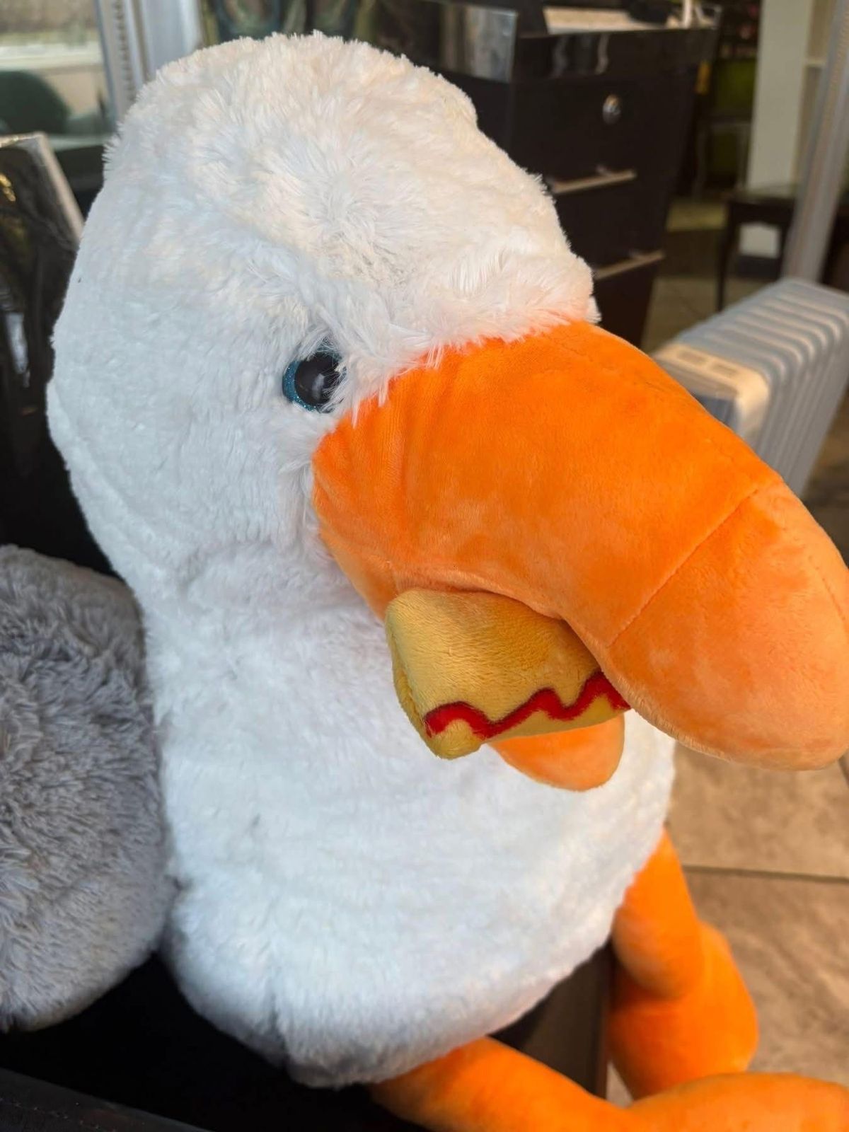 Stephen the Seagull, a giant cuddly toy, was one of the items auctioned as part of the fundraiser