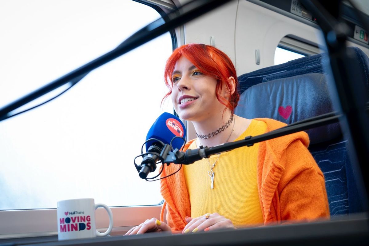 Jessie, a Faithful on the latest season of The Traitors, raising awareness of stammering on the podcast