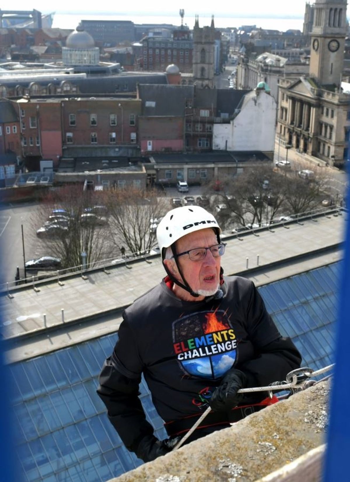 Michael Nicholson joked that for his next abseil he would take on The Shard in London.