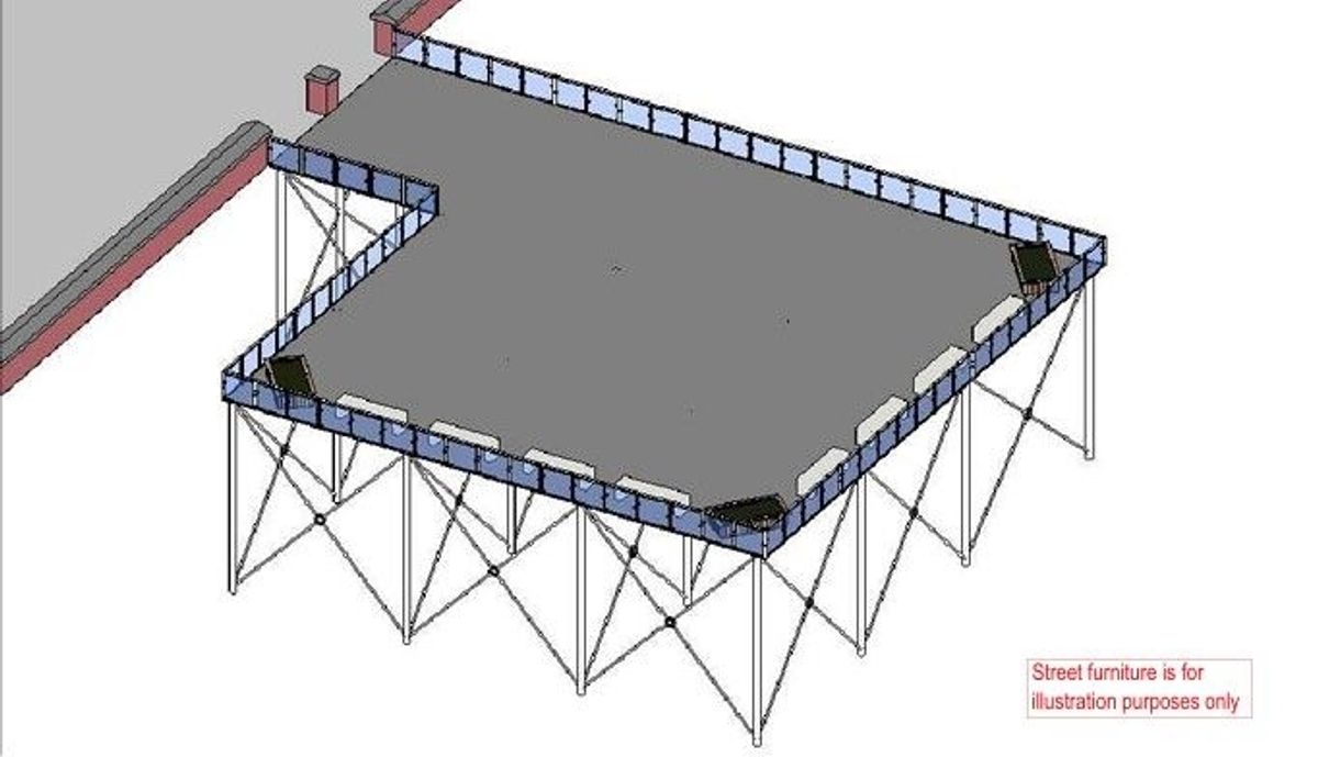 One of the options for the design of the new Victoria Pier in Hull