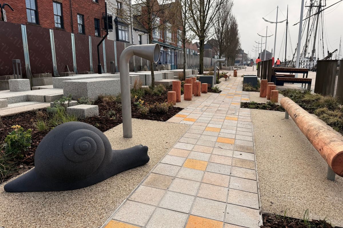 The new play area at Humber Dock Street