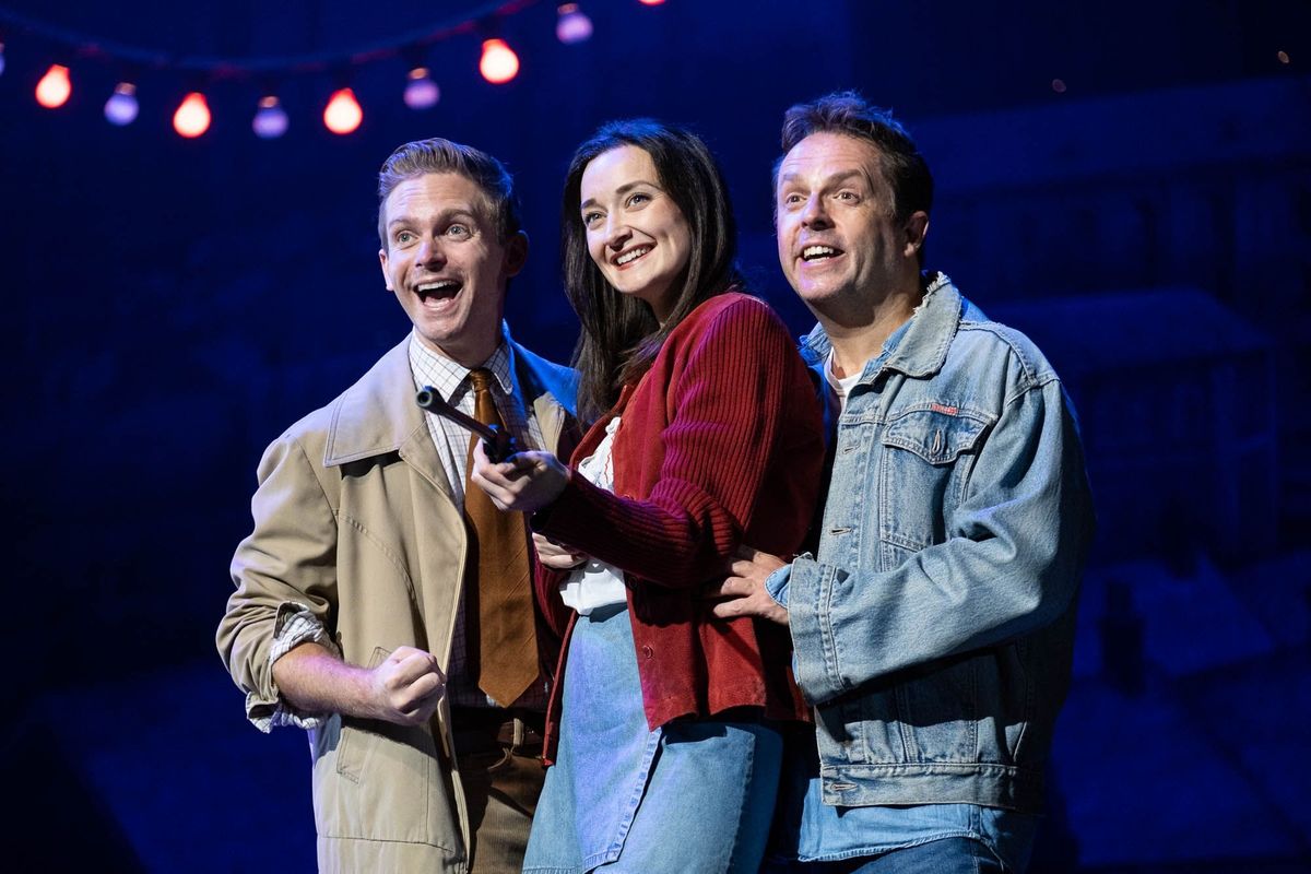 From left, Joe Sleight as Eddie, Gemma Brodrick as Linda and Sean Jones as Mickey, in Blood Brothers