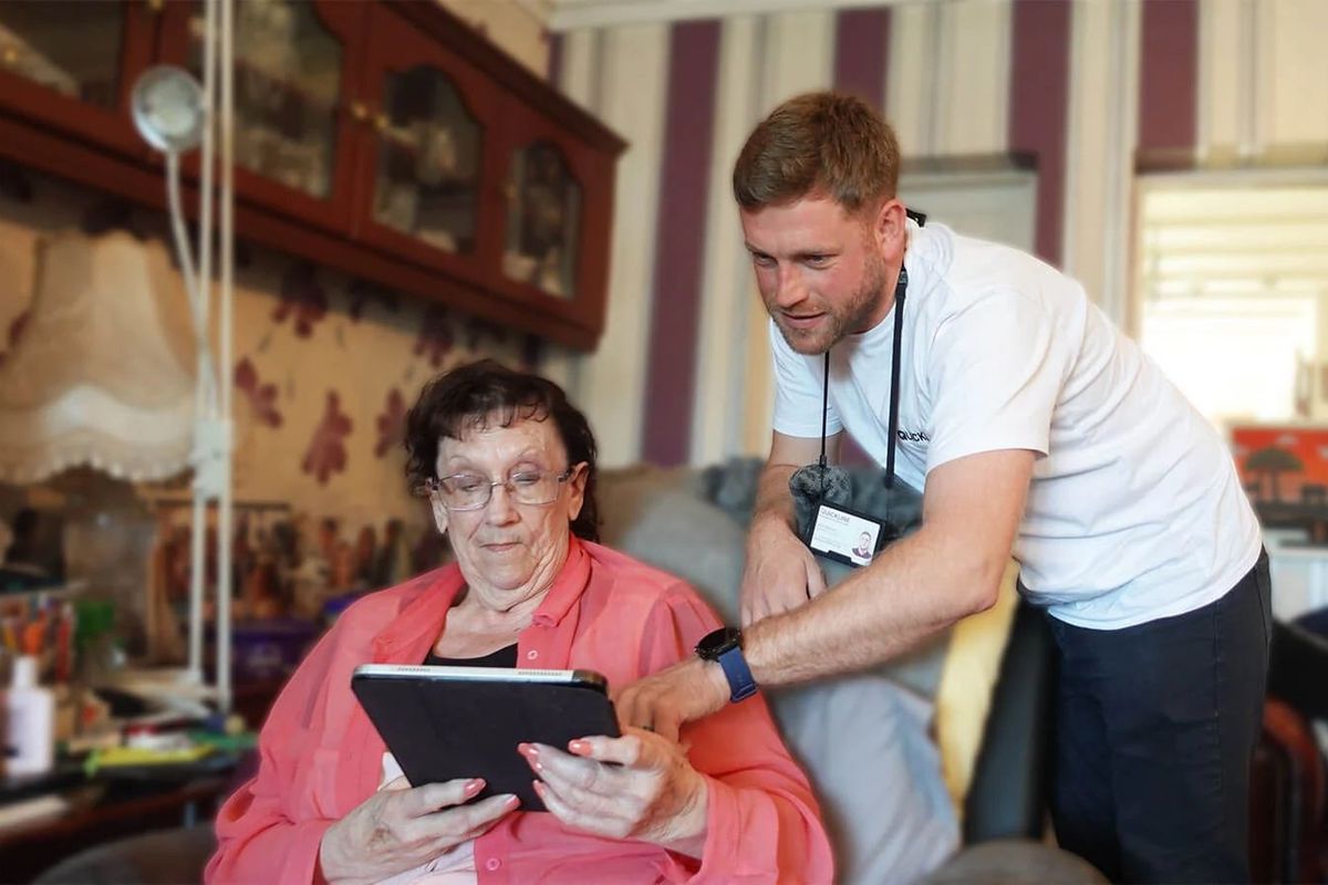 Quickline engineers are trained by Age UK Hull and East Yorkshire to better understand the needs of older customers