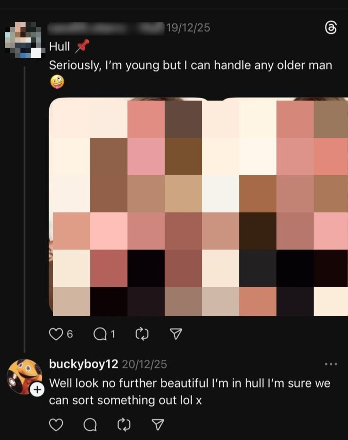 The account has since been deleted