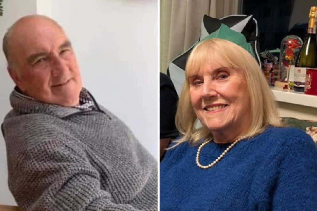 Tribute images of Herbert Kean, left, and Pamela Dunkerley