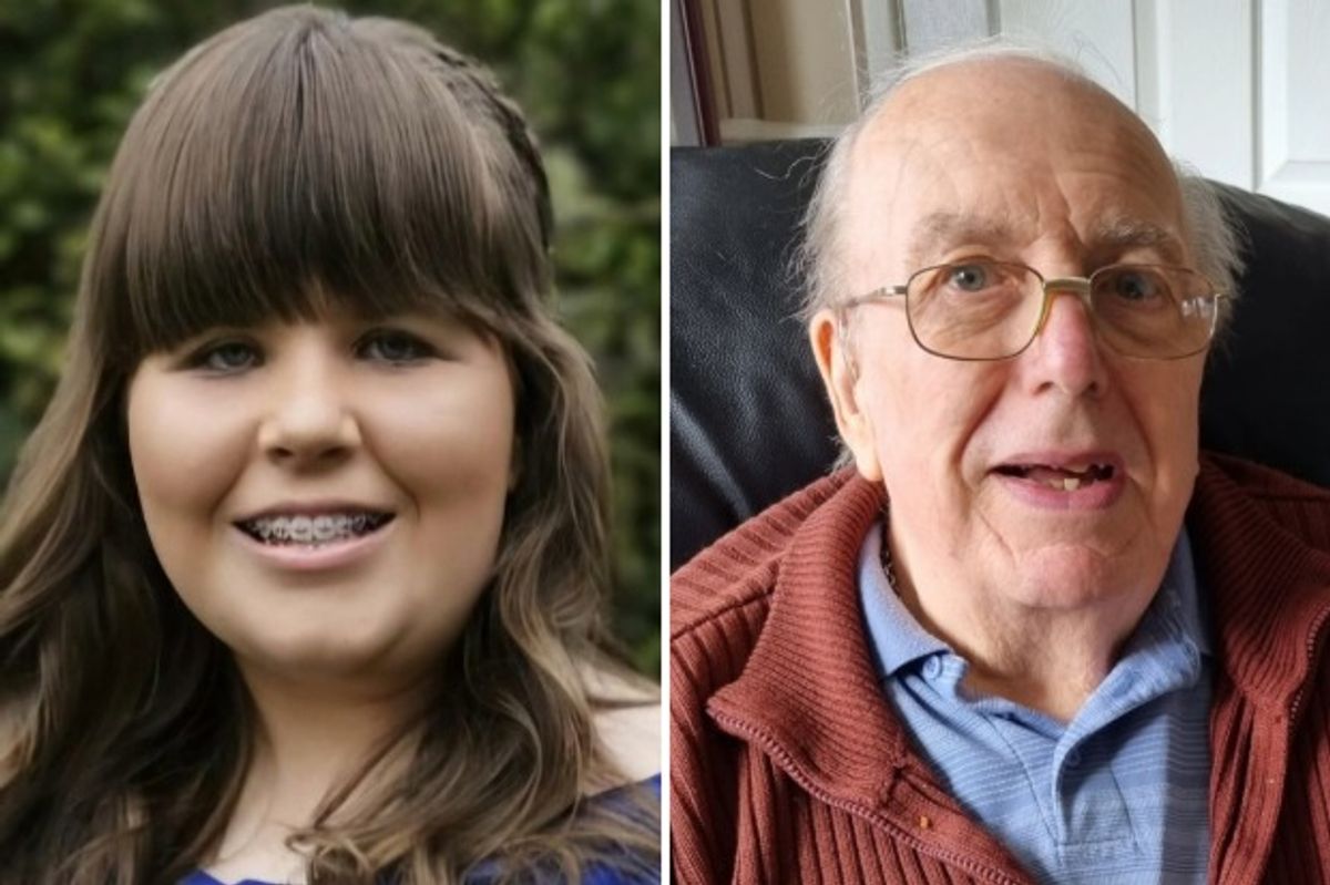 Tribute images of Mariella Rose, left, and Stuart Foster