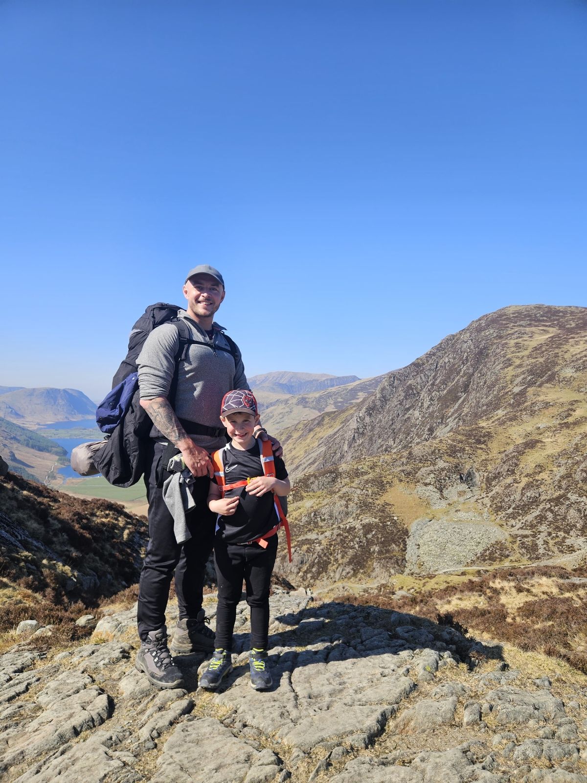 Joe Huyton, with his son Oliver