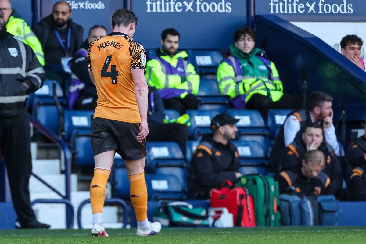 Charlie Hughes was sent off in the 3-0 loss at West Brom last month 