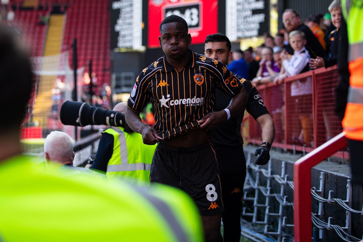 Eliot Matazo shows his emotion at The Valley