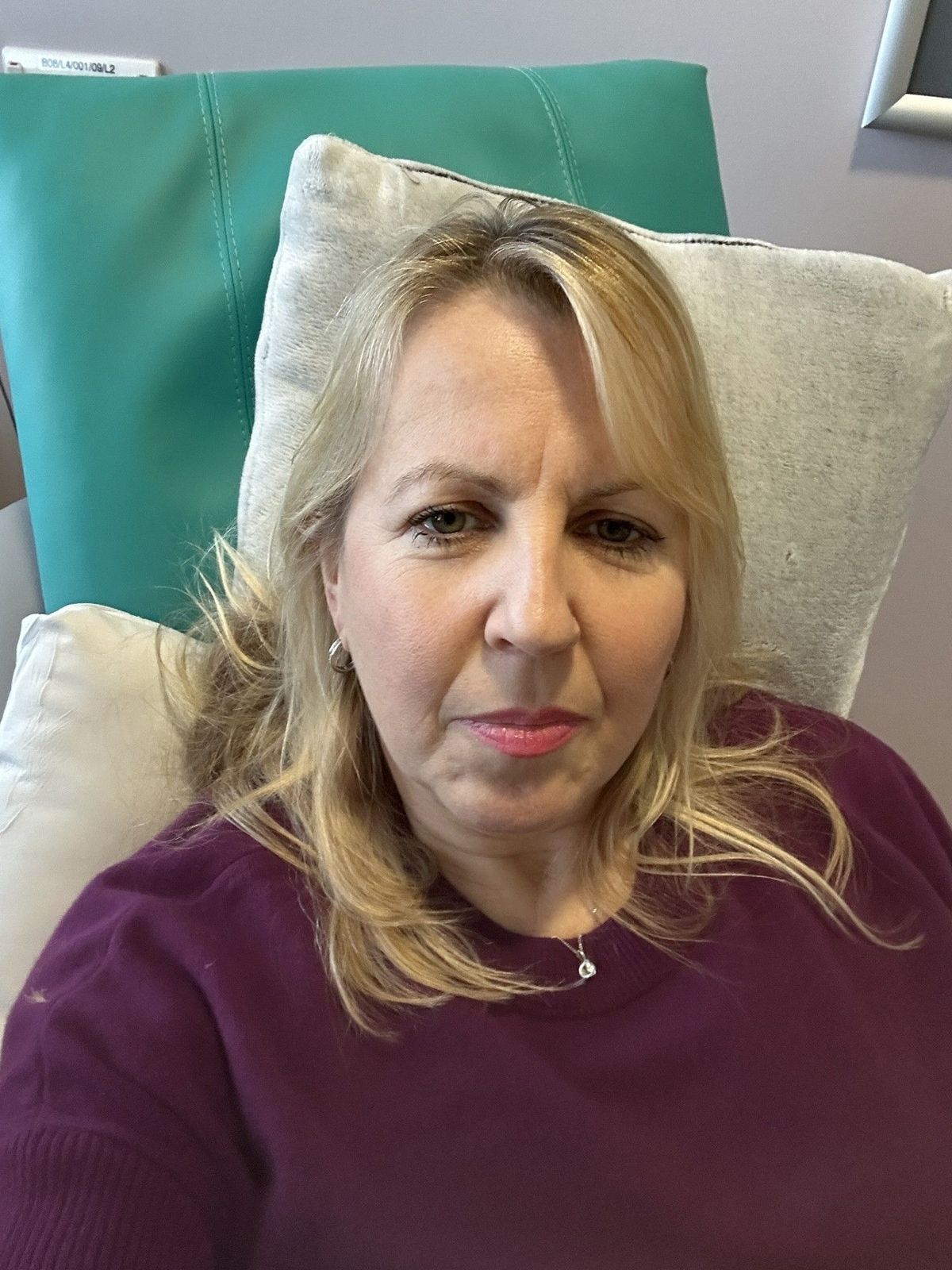Sandra Breene pictured in hospital