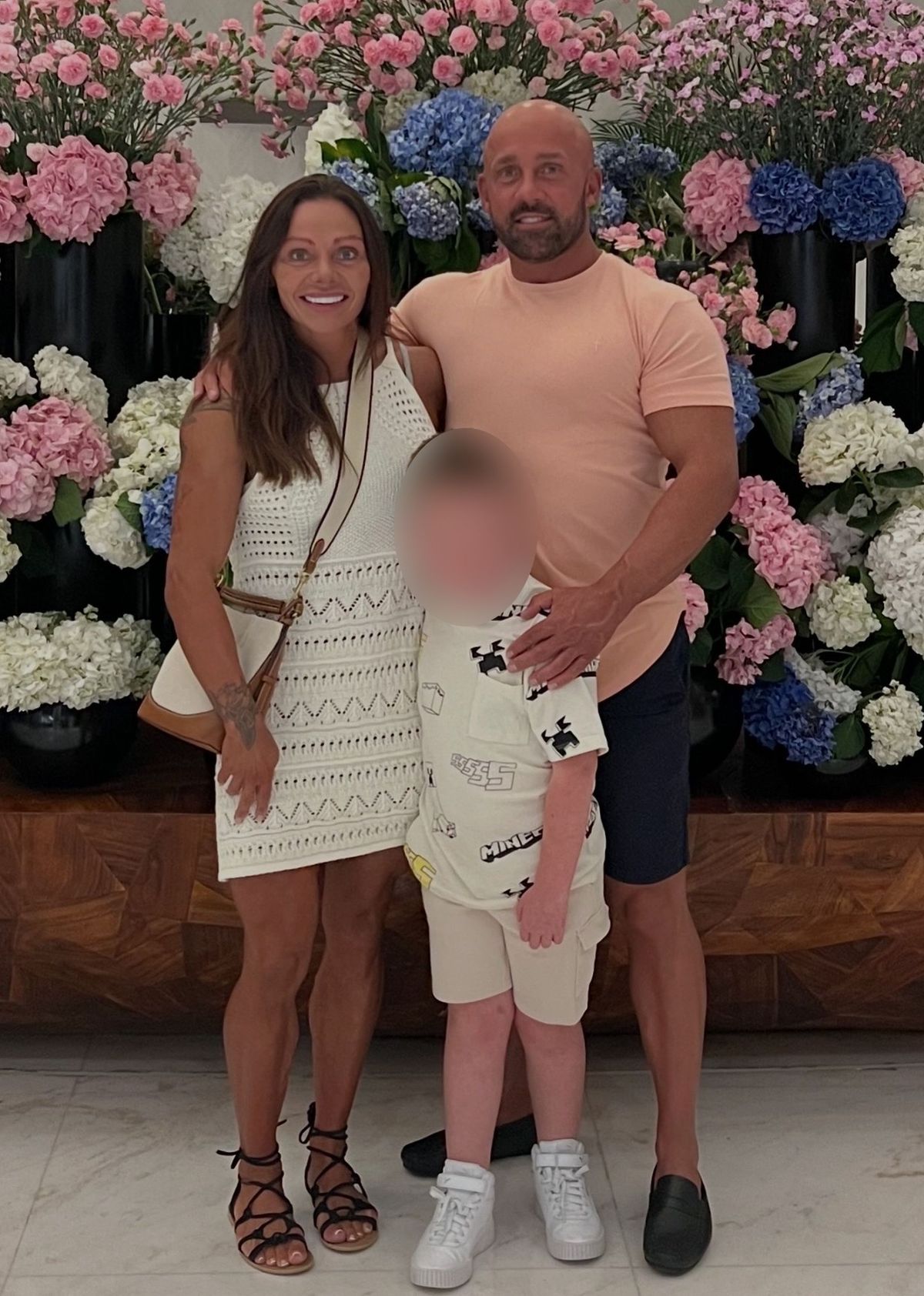 Lee with his fiancée Natalie Whitaker