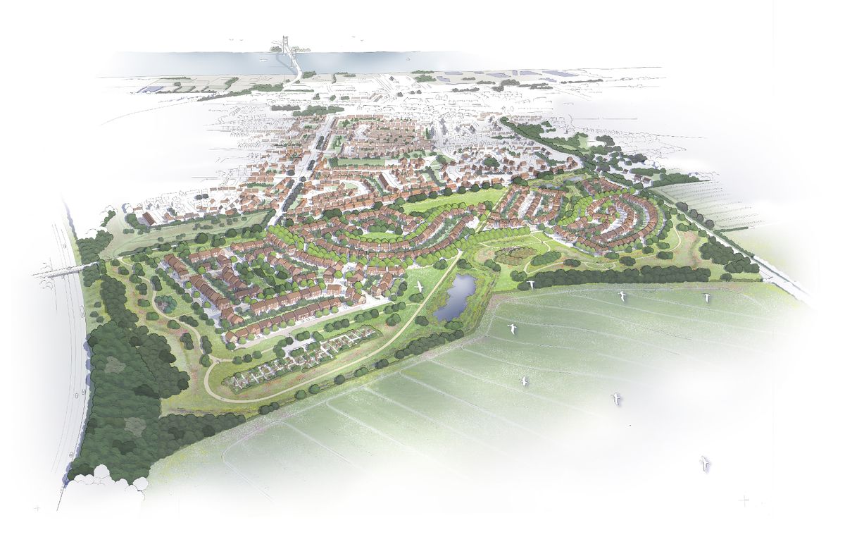 An impression of the overall layout of 388 homes proposed by Persimmon Homes on land to the south of Horkstow Road, Barton